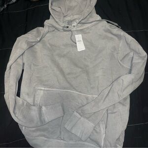 American eagle gray wash oversized Hoodie size xxl nwt